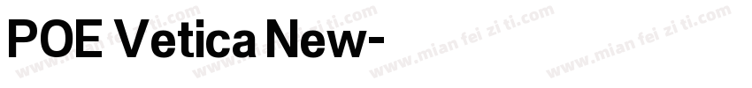 POE Vetica New字体转换